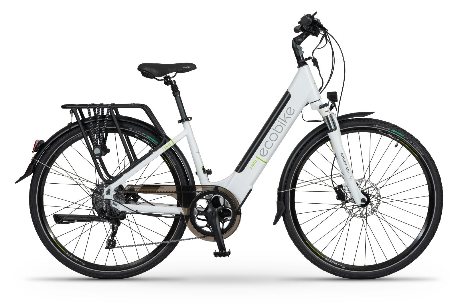 Ecobike XCross White - 630 Wh / 17.5 Ah - 2023 - 28 Zoll - Tiefeinsteiger