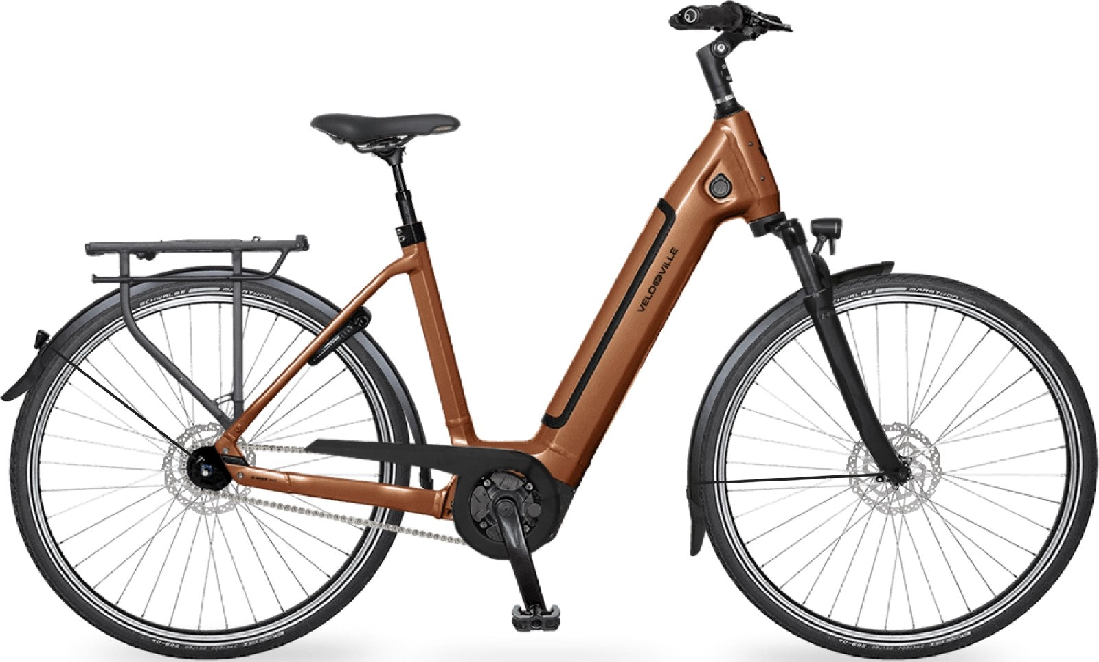 Velo de Ville AEB 490 - 500 Wh / 13.4 Ah - 2024 - 28 Zoll - Tiefeinsteiger