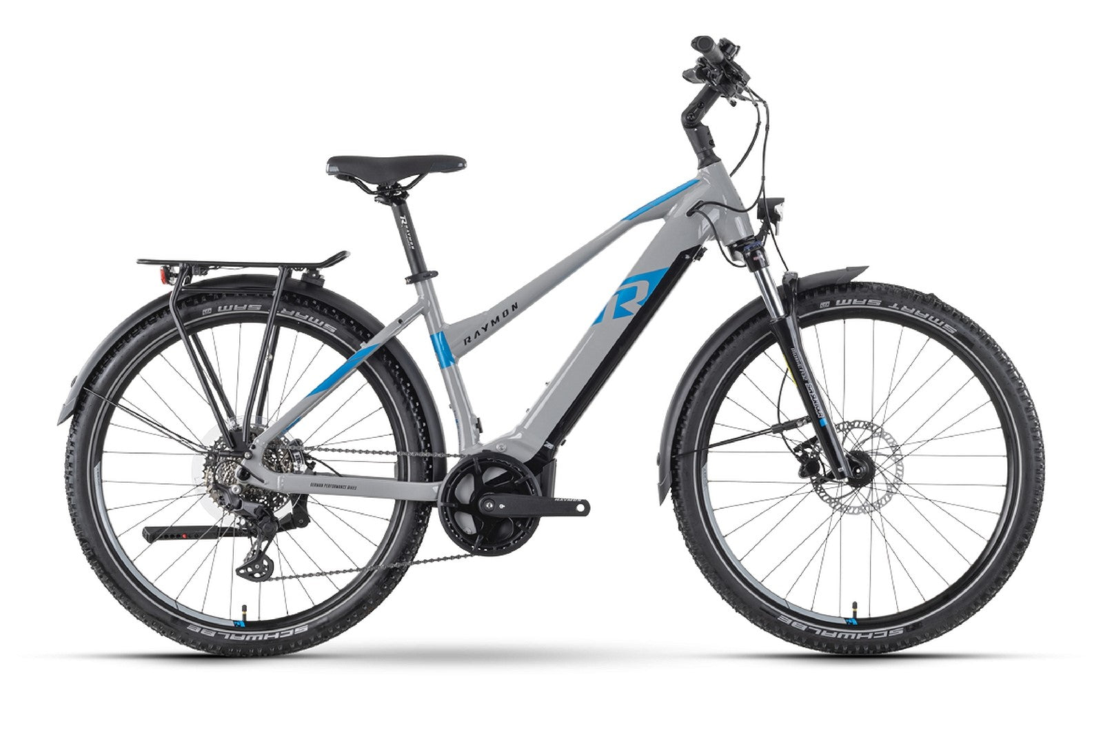 Raymon CrossRay E 6.0 - 630 Wh / 17.5 Ah - 2024 - 27,5 Zoll - Trapez