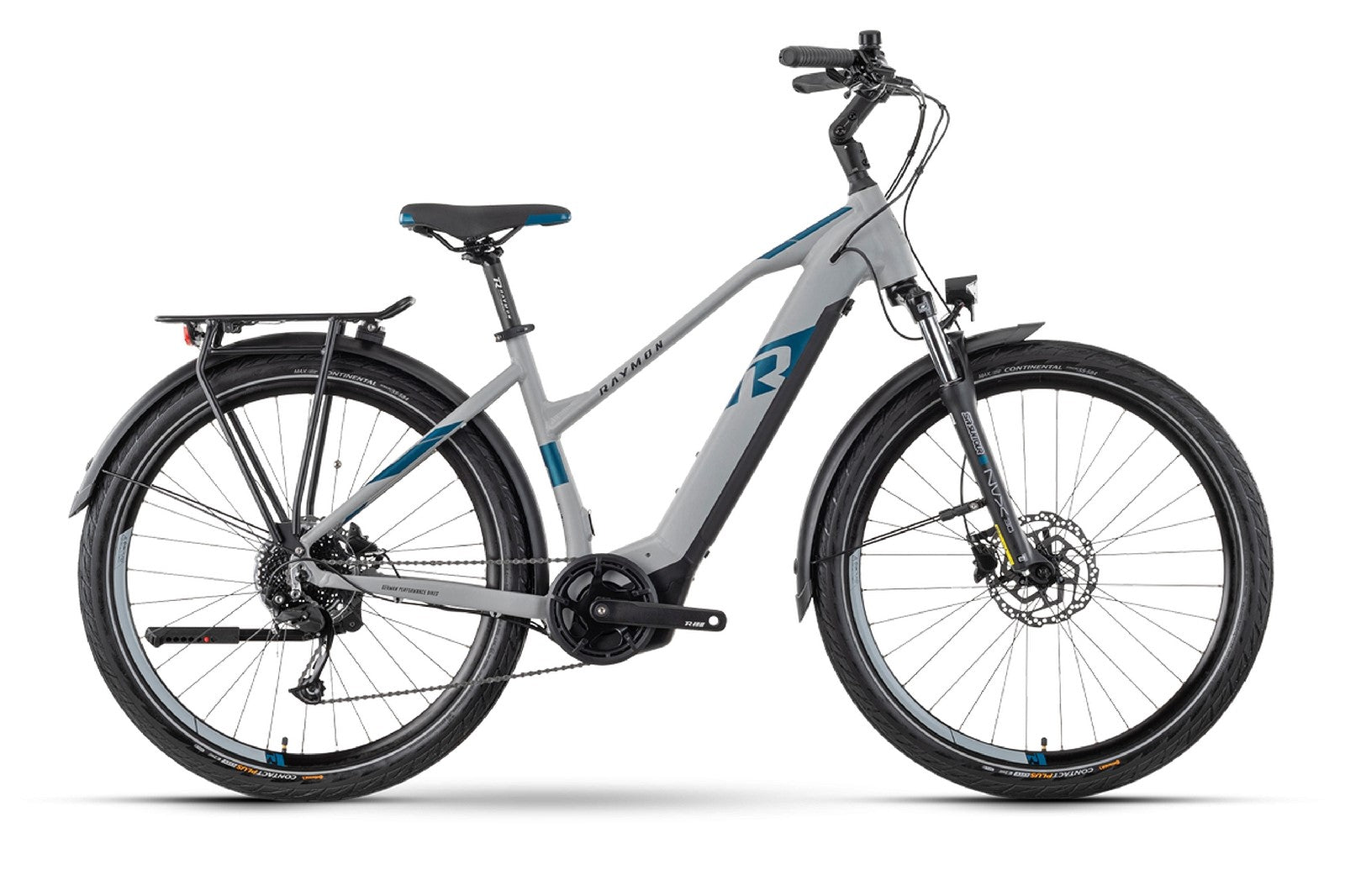 Raymon TourRay E 5.0 - 500 Wh / 14.5 Ah - 2024 - 27,5 Zoll - Trapez
