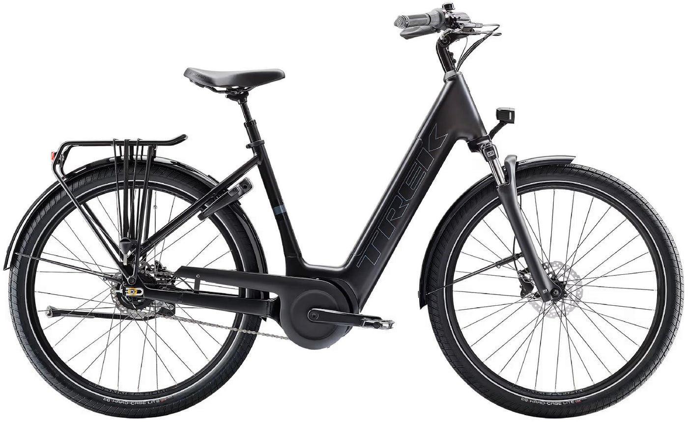 Trek District+ 4 Coaster Lowstep - 545 Wh - 2025 - 27,5 Zoll - Tiefeinsteiger