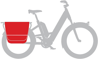 10-15cm x 46 x 42cm City Pannier Bag